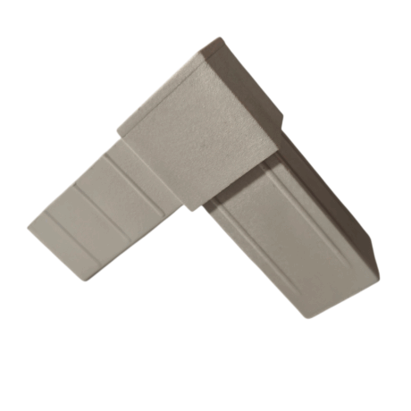 Łącznik profila 25x25 z przejściem wewnętrznym na przewody